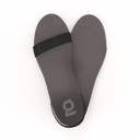 Gheta multifunctional active sandal and insole front in anthracite and black – light, custom-fit, antibacterial and breathable.