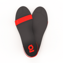 Gheta multifunctional active sandal and insole front in black and red – light, custom-fit, antibacterial and breathable.