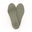 Gheta multifunctional travel sandal and insole front in olive – light, custom-fit and antibacterial.