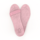 Gheta multifunctional travel sandal and insole front in pink – light, custom-fit and antibacterial.