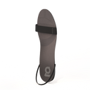 Gheta multifunctional active sandal front in anthracite and black – light, custom-fit, antibacterial and breathable.