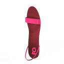 Gheta multifunctional active sandal front in burgundy and fucsia – light, custom-fit, antibacterial and breathable.