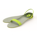 Gheta multifunctional active sandal and insole in grey and lime – light, custom-fit, antibacterial and breathable.