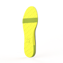 Gheta multifunctional active insole back in grey and lime – light, custom-fit, antibacterial and breathable.