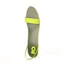 Gheta multifunctional active sandal front in grey and lime – light, custom-fit, antibacterial and breathable.