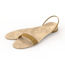 Gheta multifunctional lifestyle sandal and insole in beige and orche – made from Italian leather, light, custom-fit and antibacterial.