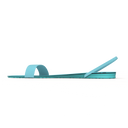 Gheta multifunctional travel sandal side in aqua – light, custom-fit and antibacterial.