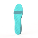 Gheta multifunctional travel insole back in aqua – light, custom-fit and antibacterial.