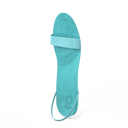 Gheta multifunctional travel sandal front in aqua – light, custom-fit and antibacterial.