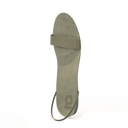 Gheta multifunctional travel sandal front in olive – light, custom-fit and antibacterial.