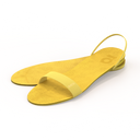 Gheta multifunctional travel sandal and insole in yellow – light, custom-fit and antibacterial.
